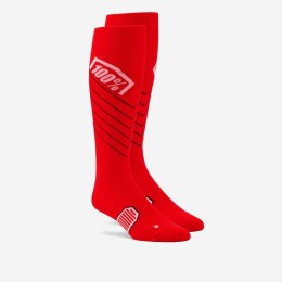 100 PROCENT SKARPETY HI SIDE THIN MX SOCKS RED KOLOR CZERWONY ROZMIAR /XL 100 PROCENT