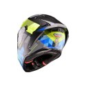 CABERG KASK INTEGRALNY Z BLENDĄ MODEL DRIFT EVO II PRISM KOLOR CZARNY/ŻÓŁTY FLUO/NIEBIESKI MAT ROZMIAR XL CABERG