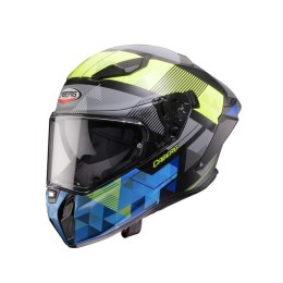 CABERG KASK INTEGRALNY Z BLENDĄ MODEL DRIFT EVO II PRISM KOLOR CZARNY/ŻÓŁTY FLUO/NIEBIESKI MAT ROZMIAR M CABERG