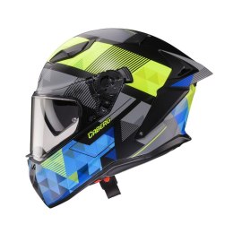 CABERG KASK INTEGRALNY Z BLENDĄ MODEL DRIFT EVO II PRISM KOLOR CZARNY/ŻÓŁTY FLUO/NIEBIESKI MAT ROZMIAR S CABERG