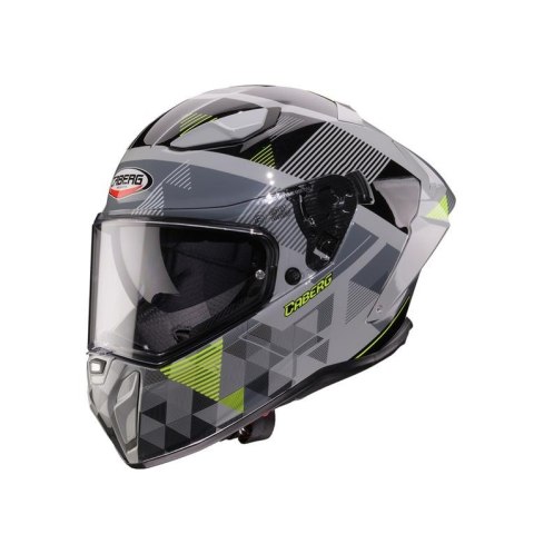 CABERG KASK INTEGRALNY Z BLENDĄ MODEL DRIFT EVO II PRISM KOLOR SZARY/CZARNY/ŻÓŁTY FLUO MAT ROZMIAR XL CABERG