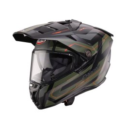 CABERG KASK OFFROAD / TRAIL / ADVENTURE DUOSPORT (DUAL) TANAMI RANGER CZARNY MAT/ZIELONY (KHAKI)/POMARAŃCZOWY KOLOR ROZMIAR L CABERG