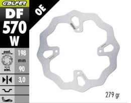 GALFER TARCZA HAMULCOWA PRZÓD KTM SX 65 '25-; HUSQVARNA TC 65 '25-; GAS GAS MC 65 '25- (198X90X3MM) WAVE GALFER