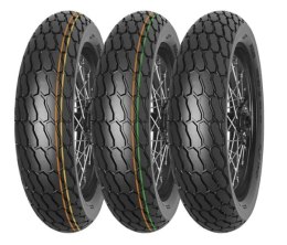 MITAS OPONA 130/80-19 (27x7-19) FLAT TRACK SOFT NHS TT (POMARAŃCZOWO-ŻÓŁTY PASEK) PRZÓD/TYŁ (NOWOŚĆ 2024) DOT 2025 (DOT:DDDP) ZA MITAS