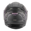 NOX KASK INTEGRALNY (FULL FACE) N731 SCRAPPY KID / JUNIOR (DZIECIĘCY) KOLOR CZARNY MAT/RÓŻOWY ROZMIAR L NOX