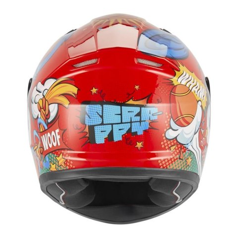 NOX KASK INTEGRALNY (FULL FACE) N731 SCRAPPY KID / JUNIOR (DZIECIĘCY) KOLOR CZERWONY/NIEBIESKI/BIAŁY ROZMIAR L NOX