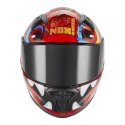 NOX KASK INTEGRALNY (FULL FACE) N731 SCRAPPY KID / JUNIOR (DZIECIĘCY) KOLOR CZERWONY/NIEBIESKI/BIAŁY ROZMIAR M NOX