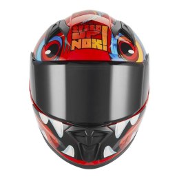 NOX KASK INTEGRALNY (FULL FACE) N731 SCRAPPY KID / JUNIOR (DZIECIĘCY) KOLOR CZERWONY/NIEBIESKI/BIAŁY ROZMIAR S NOX