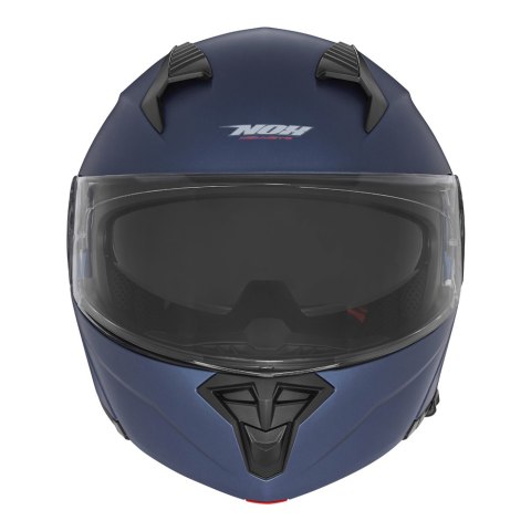 NOX KASK SZCZĘKOWY (FLIP-UP) Z BLENDĄ N968 KOLOR NIEBIESKI MAT ROZMIAR M NOX