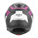NOX KASK SZCZĘKOWY (FLIP-UP) Z BLENDĄ N968 SHIFT KOLOR CZARNY MAT/RÓŻOWY ROZMIAR XS NOX