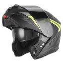NOX KASK SZCZĘKOWY (FLIP-UP) Z BLENDĄ N968 SHIFT KOLOR CZARNY MAT/ŻÓŁTY FLUO ROZMIAR L NOX
