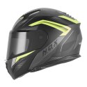 NOX KASK SZCZĘKOWY (FLIP-UP) Z BLENDĄ N968 SHIFT KOLOR CZARNY MAT/ŻÓŁTY FLUO ROZMIAR M NOX