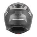 NOX KASK SZCZĘKOWY (FLIP-UP) Z BLENDĄ N968 SHIFT KOLOR CZARNY/SREBRNY MAT ROZMIAR XL NOX