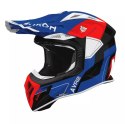 AIROH KASK CROSS / ENDURO / ATV / QUAD AVIATOR ACE 2 SHIELD BLUE RED GLOSS KOLOR CZARNY/NIEBIESKI/CZERWONY ROZMIAR M AIROH