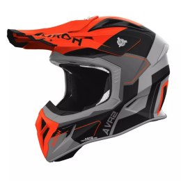 AIROH KASK CROSS / ENDURO / ATV / QUAD AVIATOR ACE 2 SHIELD ORANGE MATT KOLOR POMARAŃCZOWY/CZARNY/SZARY MAT ROZMIAR L AIROH