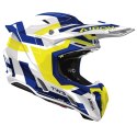 AIROH KASK CROSS / ENDURO / ATV / QUAD TWIST 3 DYNASTY BLUE YELLOW GLOSS KOLOR ŻÓŁTY/NIEBIESKI/BIAŁY ROZMIAR M AIROH