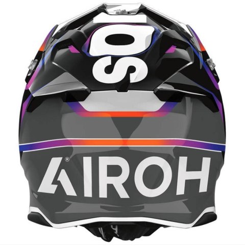 AIROH KASK CROSS / ENDURO / ATV / QUAD TWIST 3 HUSTLE GLOSS KOLOR CZARNY/FIOLETOWY/BIAŁY ROZMIAR S AIROH