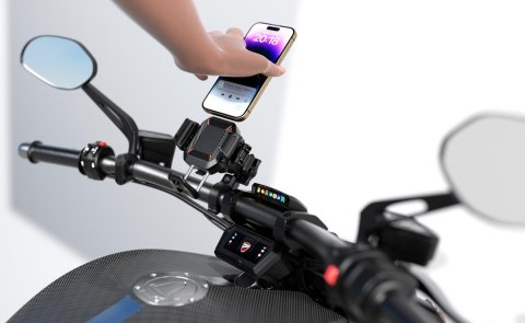 BIKETEC UCHWYT MOTOCYKLOWY ANTYWIBRACYJNY NA TELEFON QUICK LOCK R24 DAMPER BIKETEC