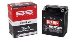 BS 2026/01 AKUMULATOR BB14A-A2 (YB14A-A2) 12V 14AH 134X88X176 BEZOBSŁUGOWY - ZALANY (200A) - ZASTĘPUJE 310572 (5) BS BATTERY
