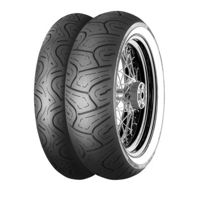 CONTINENTAL OPONA 130/70-18 CONTILEGEND 63H TL M/C WW BIAŁY BOK PRZÓD DOT 10/2025 (240302) CONTINENTAL