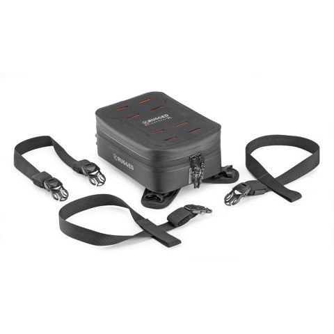 KAPPA 2026/01 TORBA NA ZBIORNIK / BAK (TANKBAG) DO MOCOWANIA PASKAMI 3L KOLOR CZARNY (22,5X16X10CM) (K' RUGGED) - MOŻLIWOŚĆ DOPI KAPPA
