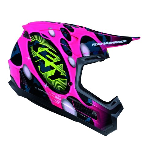 KENNY RACING KASK CROSS/ENDURO PERFORMANCE ERT GRAPHIC + POP SYSTEM KOLOR RÓŻOWY/CZARNY ROZMIAR S KENNY RACING