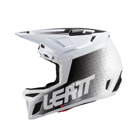 LEATT KASK ROWEROWY MTB GRAVITY 8.0 V24 HELMET WHITE KOLOR BIAŁY/CZARNY ROZMIAR L (59-60 cm) LEATT