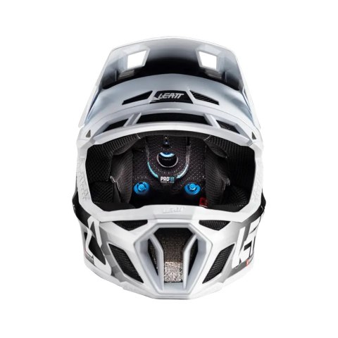 LEATT KASK ROWEROWY MTB GRAVITY 8.0 V24 HELMET WHITE KOLOR BIAŁY/CZARNY ROZMIAR L (59-60 cm) LEATT