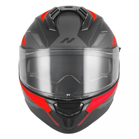 NOX KASK INTEGRALNY (FULL FACE) Z BLENDĄ N304S REVO KOLOR CZERWONY MAT/CZARNY ROZMIAR XL NOX