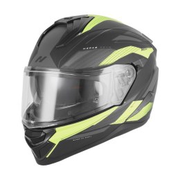 NOX KASK INTEGRALNY (FULL FACE) Z BLENDĄ N304S REVO KOLOR ŻÓŁTY FLUO MAT/CZARNY ROZMIAR XXL NOX