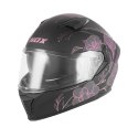 NOX KASK INTEGRALNY (FULL FACE) Z BLENDĄ N402 SPRING KOLOR CZARNY MAT/RÓŻOWY ROZMIAR XS NOX
