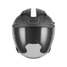 NOX KASK OTWARTY JET Z BLENDĄ N130 EKTO KOLOR BIAŁY/CZARNY MAT ROZMIAR XL NOX