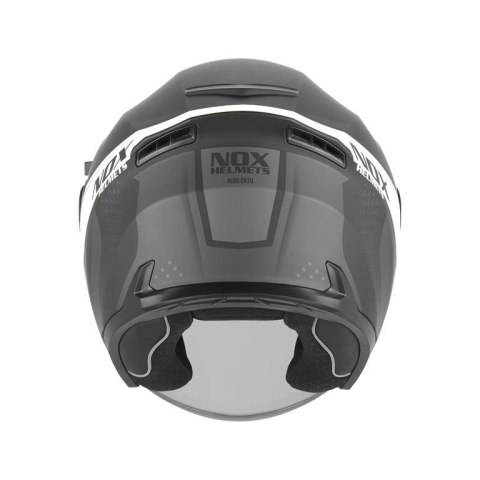 NOX KASK OTWARTY JET Z BLENDĄ N130 EKTO KOLOR BIAŁY/CZARNY MAT ROZMIAR S NOX