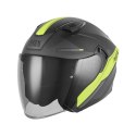 NOX KASK OTWARTY JET Z BLENDĄ N130 EKTO KOLOR ŻÓŁTY FLUO/CZARNY MAT ROZMIAR S NOX