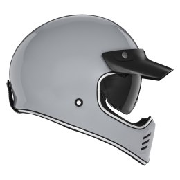 NOX PREMIUM KASK INTEGRALNY (FULL FACE) SEVENTY II SOLID KOLOR SZARY POŁYSK ROZMIAR L NOX