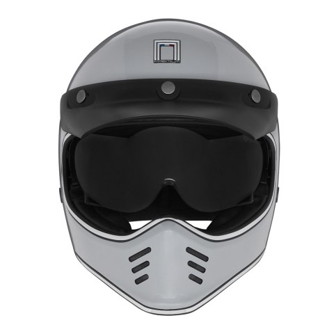 NOX PREMIUM KASK INTEGRALNY (FULL FACE) SEVENTY II SOLID KOLOR SZARY POŁYSK ROZMIAR L NOX