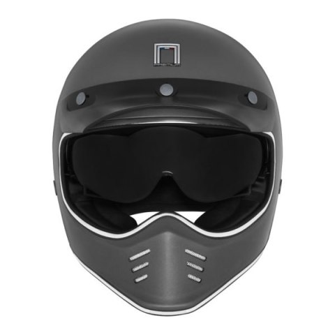 NOX PREMIUM KASK INTEGRALNY (FULL FACE) SEVENTY II SOLID KOLOR TYTANOWY MAT ROZMIAR XL NOX