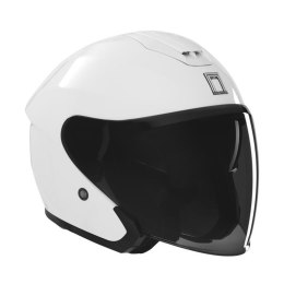 NOX PREMIUM KASK OTWARTY JET Z BLENDĄ SPY KOLOR BIAŁY ROZMIAR M NOX