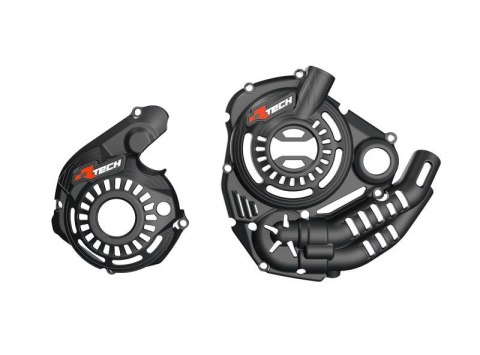 RACETECH (RTECH) 2025/12 OSŁONA POKRYWY SPRZĘGŁA I ALTERNATORA YAMAHA T7 TENERE 700 '25, KOLOR CZARNY RACETECH