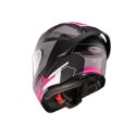 CABERG KASK INTEGRALNY ROXTER COLT KOLOR CZARNY MAT/BIAŁY/FUKSJA (INTENSYWNY ODCIEŃ RÓŻOWEGO) ROZMIAR M CABERG
