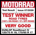 DUNLOP KOMPLET OPON (636508/25) 120/70ZR17 SPORTMAX ROADSMART IV GT (58W) TL PRZÓD DOT 2025 + (637731/25) 160/60ZR18 SPORTMAX RO DUNLOP