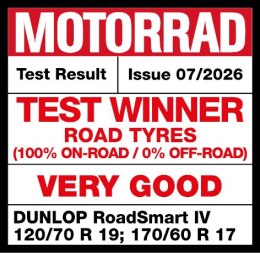 DUNLOP KOMPLET OPON (636508/25) 120/70ZR17 SPORTMAX ROADSMART IV GT (58W) TL PRZÓD DOT 2025 + (637731/25) 160/60ZR18 SPORTMAX RO DUNLOP