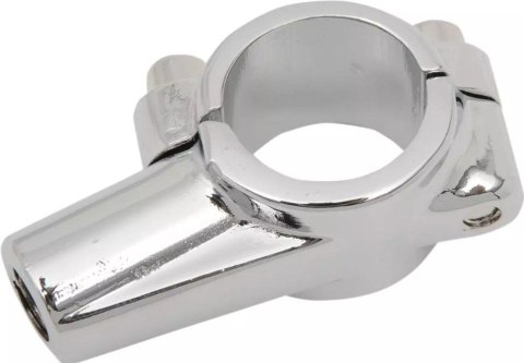 EMGO UCHWYT LUSTERKA Z OBEJMĄ NA KIEROWNICĘ 22MM (7/8") CHROMOWANY (WZÓR YAMAHA) EMGO