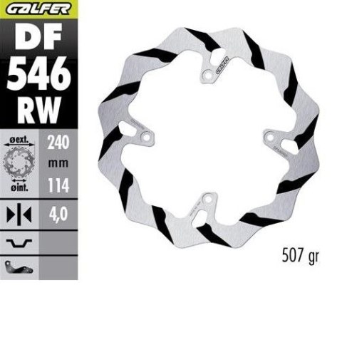 GALFER TARCZA HAMULCOWA TYŁ DUCATI DESMO 450MX '24-'26 (240X114X4MM) W GROOVED ENDURO MX GALFER