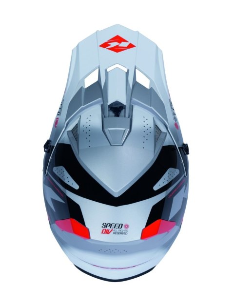 KENNY RACING CZĘŚCI ZAMIENNE DASZEK DO KASKU TRACK GRAPHIC SPEED BLACK RED KENNY RACING