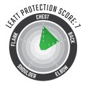 LEATT OSŁONA KLATKI PIERSIOWEJ (BUZER) CHEST PROTECTOR 3.5 BLACK KOLOR CZARNY LEATT