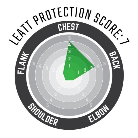 LEATT OSŁONA KLATKI PIERSIOWEJ (BUZER) CHEST PROTECTOR 3.5 BLACK KOLOR CZARNY LEATT