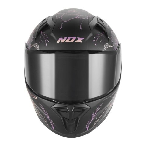 NOX KASK INTEGRALNY (FULL FACE) N731 SCRAPPY KID / JUNIOR (DZIECIĘCY) KOLOR CZARNY MAT/RÓŻOWY ROZMIAR XL NOX