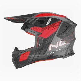 NOX KASK OFF ROAD / CROSS N634 STORM KOLOR CZARNY MAT/CZERWONY ROZMIAR XS NOX