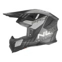 NOX KASK OFF ROAD / CROSS N634 STORM KOLOR SREBRNY MAT/CZARNY ROZMIAR XL NOX